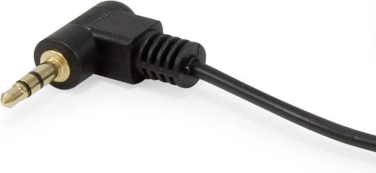 Equip Audio Cable 3.5mm Male - 3.5mm Male Black 2.5m with Gold Plated Terminals