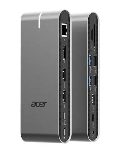 Acer USB-C Docking Station with HDMI/DisplayPort 4K PD Ethernet Gray (HP.DSCAB.022)