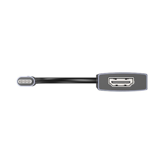 Unitek USB-C Docking Station με HDMI 4K PD Ασημί (H1124AGY01)