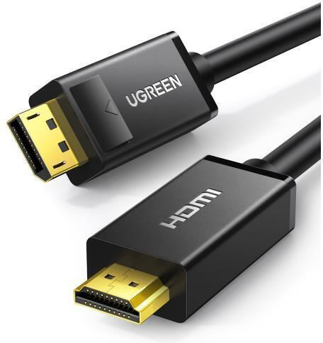 Ugreen Cable DisplayPort male - HDMI male 2m Black (10202)