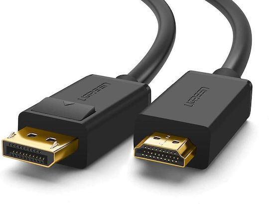 Ugreen Cable DisplayPort male - HDMI male 3m Μαύρο (10203)
