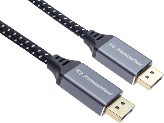 PremiumCord Cable DisplayPort male - DisplayPort male 2m Μαύρο (kport10-02)