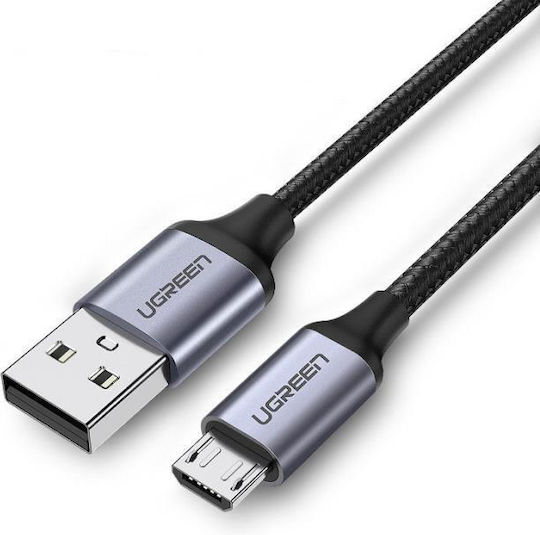 Ugreen Regular USB 2.0 to micro USB Cable Μαύρο 2m (60148)