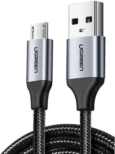 Ugreen Regular USB 2.0 to micro USB Cable Μαύρο 2m (60148)