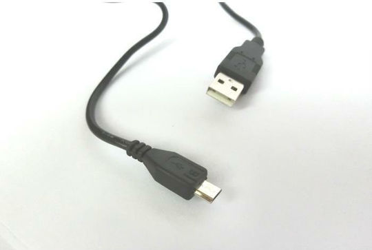 Aculine Редовна USB 2.0 до микро USB кабел Черен 0.5м (USB-008) 1бр