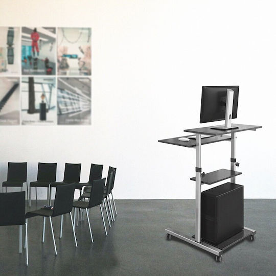 LogiLink Halterung Boden Monitor mit Rollen (BP0070)