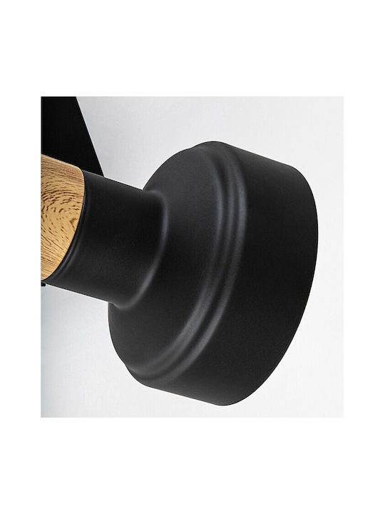 Rabalux Single Ceiling & Wall Spot with E14 Lamp Adapter in Black Color