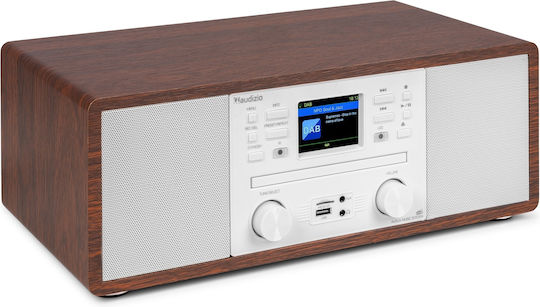Audizio Ηχοσύστημα 2.0 Avola 102.293 με CD Player και Bluetooth Ασημί