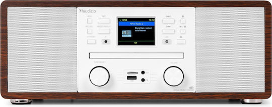 Audizio Ηχοσύστημα 2.0 Avola 102.293 με CD Player και Bluetooth Ασημί