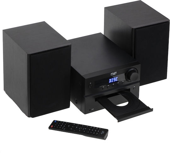 Adler Ηχοσύστημα 2.0 AD1917 AD 1917 50W με CD Player και Bluetooth Μαύρο