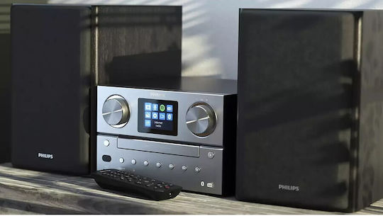 Philips Ηχοσύστημα 2.0 TAM8905 TAM8905/10 100W με CD Player, WiFi και Bluetooth Μαύρο
