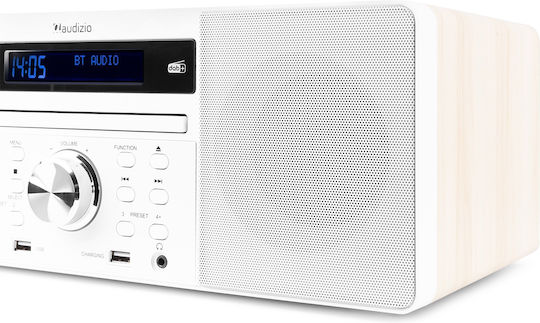 Audizio Аудиосистема 2 Prato All-in-One SOHIF526 60W с CD Player и Bluetooth Бял