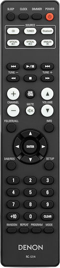 Denon Sistem audio 2 RCD-M41 DAB RCDM41DABSPEK 60W cu CD / Media digitale Player și Bluetooth Argintiu
