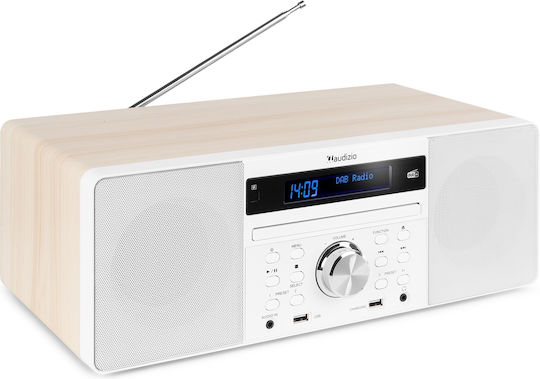 Audizio Аудиосистема 2 Prato All-in-One SOHIF526 60W с CD Player и Bluetooth Бял
