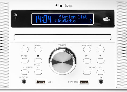 Audizio Аудиосистема 2 Prato All-in-One SOHIF526 60W с CD Player и Bluetooth Бял
