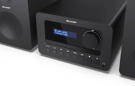 Sharp Аудиосистема 2 Tokyo XL-B520DBK 40W с CD / Цифрови медии Player и Bluetooth Черен