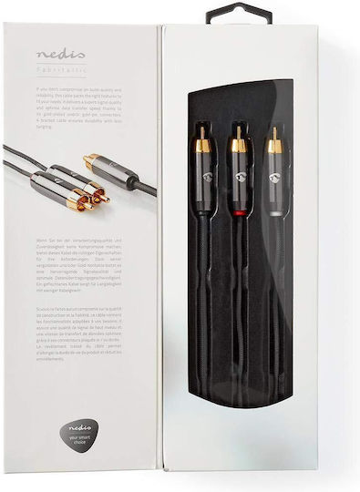 Nedis Profigold Cablu RCA de sex masculin - 2x RCA de sex masculin 3m