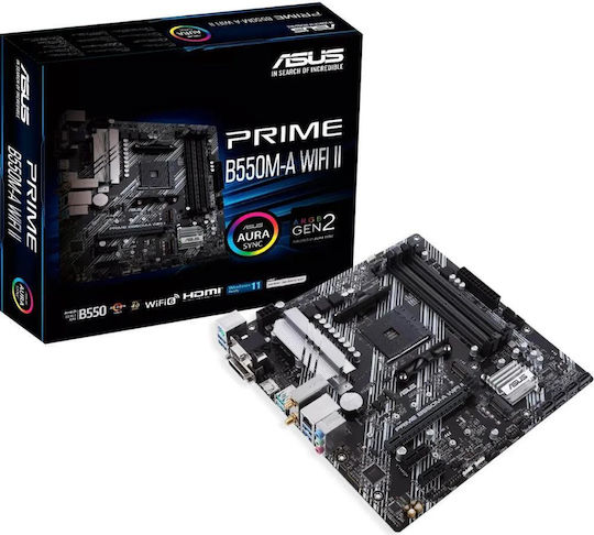 Asus Prime B550M-A WIFI II Placă de bază Micro ATX cu AMD AM4