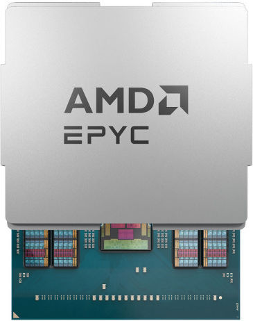 AMD Epyc 9355P 3.55GHz Επεξεργαστής 32 Πυρήνων για Socket SP5 Tray
