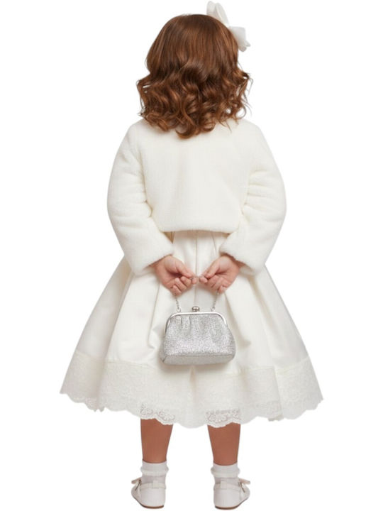Kids Bolero Fur White