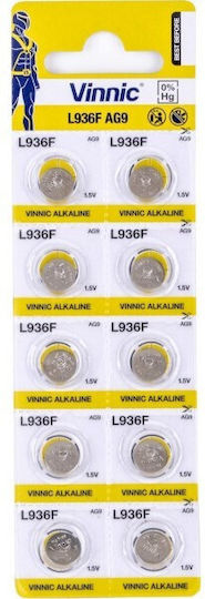 Vinnic AG9/L936F Alkaline Watch Battery LR45 1.5V 1pcs