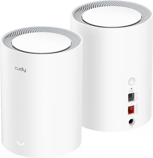 Cudy M3000 v2 WiFi Mesh Network Access Point Wi‑Fi 6 Dual Band (2.4 & 5GHz) in Double Kit Black