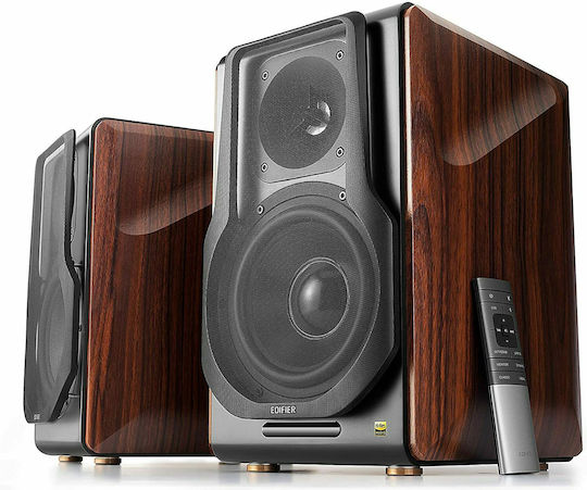 Edifier S3000MKII Αυτοενισχυόμενα Ηχεία με Bluetooth (Ζεύγος) Καφέ