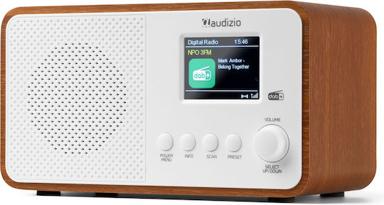 Audizio Avio Επιτραπέζιο Ραδιόφωνο Ρεύματος DAB+ με Bluetooth και USB Λευκό