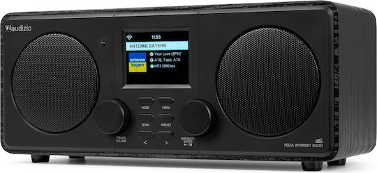 Audizio Foza Tabletop Radio Electric DAB+ with Bluetooth Black
