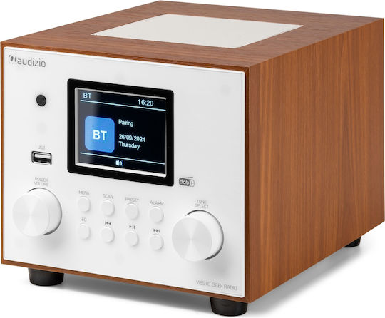Audizio Vieste Επιτραπέζιο Ραδιόφωνο Ρεύματος DAB+ με Bluetooth και USB Λευκό