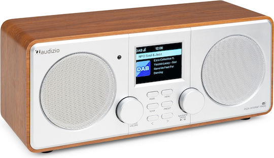 Audizio Foza Tabletop Radio Electric DAB+ with Bluetooth Silver
