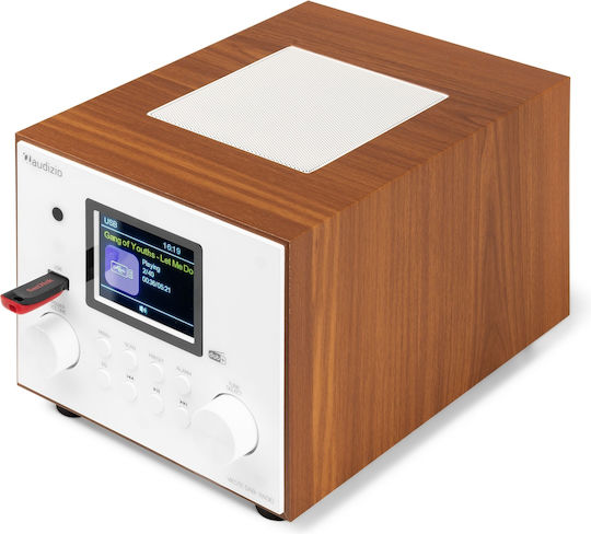 Audizio Vieste Επιτραπέζιο Ραδιόφωνο Ρεύματος DAB+ με Bluetooth και USB Λευκό