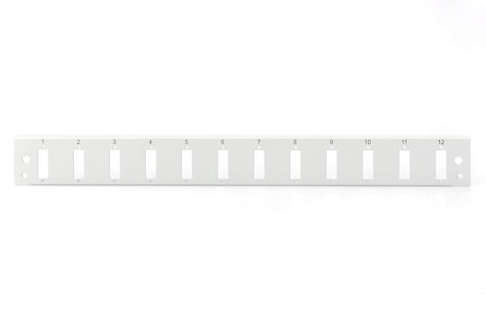 Digitus Patch Panel Keystone για Rack 1U 12 Θυρών SC DX Γκρι