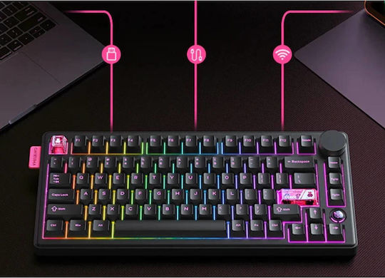 Onikuma MT706 Gaming Tastatur Tenkeyless mit RGB-Beleuchtung (Englisch US)