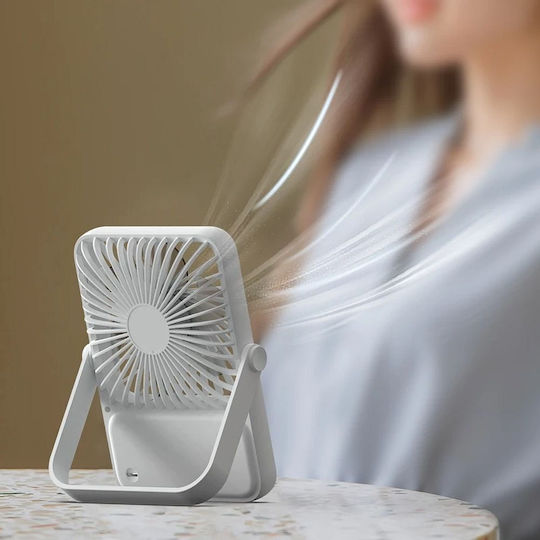 Desk Fan Adjustable Stand Hx-122 White Oem