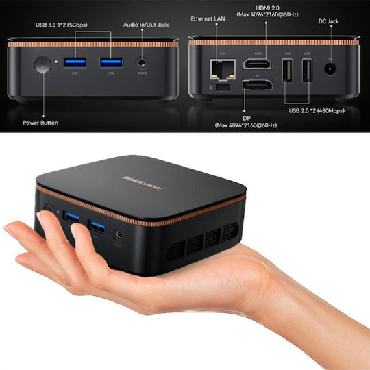 BlackView MP20 Мини PC (Ryzen 3 3300U/16GB DDR4/512GB SSD/W11 Pro)