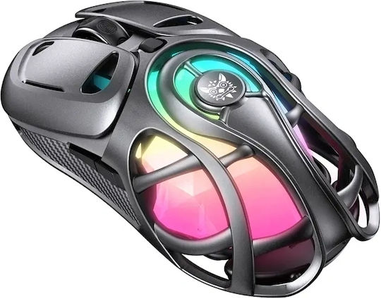 Onikuma DM02 Ασύρματο RGB Gaming Ποντίκι 12800 DPI Γκρι