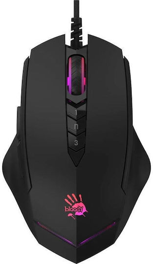 A4Tech Bloody V8m MAX RGB Gaming Ποντίκι 12000 DPI Μαύρο