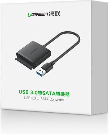 Ugreen 60561 USB 3.0 to SATA Hard Drive Adapter Μαύρο