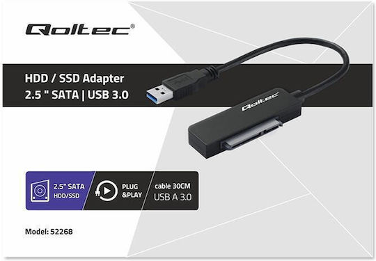 Qoltec Αντάπτορας Μαύρος
