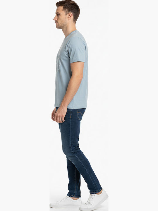 Crew Neck T-Shirt Hellblau