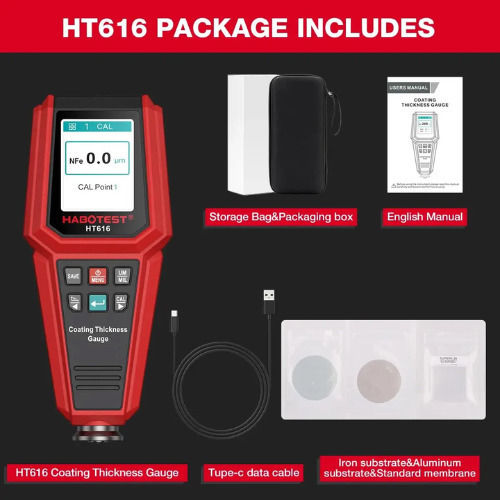 Habotest Măsurător Digital De Grosime A Straturilor HT616