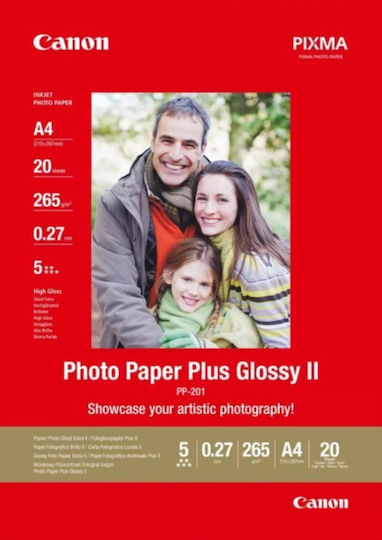 Canon PP-201 Photo Paper 4x6 265gr/m² for Printers Inkjet 100 Sheets