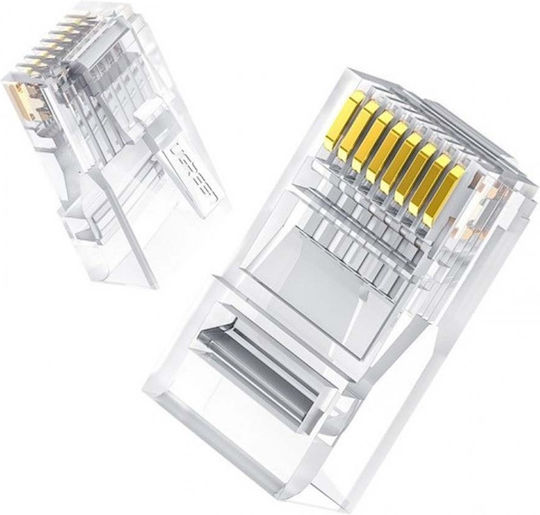 Ugreen Plug RJ-45 Male 100pcs Transparent 60558