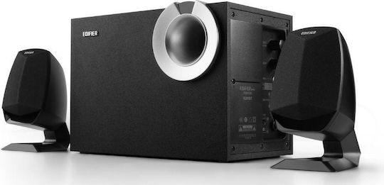 Edifier M201BT Компютърни тонколони 2.1 с Bluetooth и мощност 34W в Черен цвят