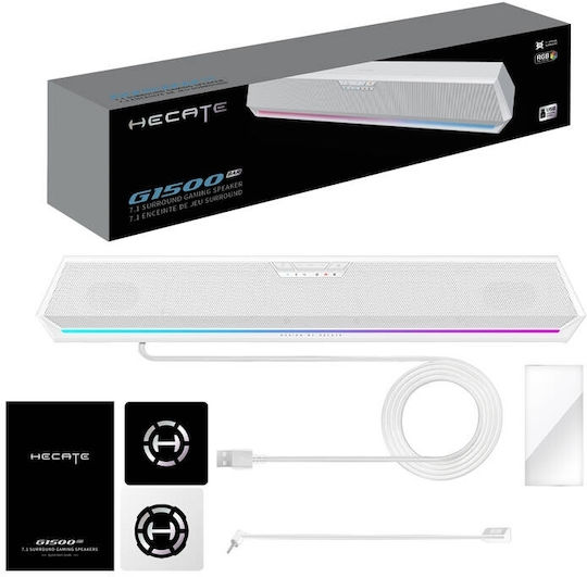 Edifier G1500 BAR 7.1 Wireless Speakers with RGB and Bluetooth 5W White