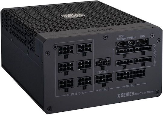 CoolerMaster X Silent Edge 1100W Черен Компютърно захранване Пълен модул 80 Plus Platinum
