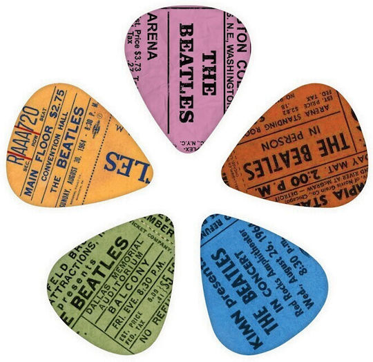 D'addario 1cwh4-10b11 Beatles 1964 Tour Ticket Stubs Пeни Medium Опаковка 10 Бр
