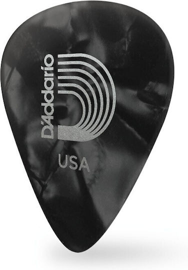 D'addario Pick Guitar Picks Pearl Celluloid Guitar Picks Guitar Pick 1cbkp4-25 Black Medium 25 Pieces