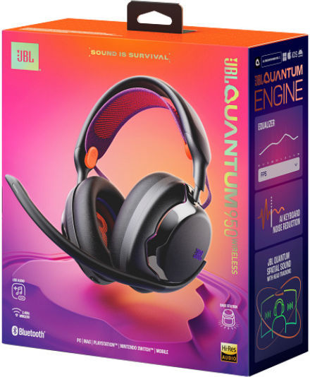 JBL Quantum 950 Ασύρματο Over Ear Gaming Headset με σύνδεση 3.5mm / Bluetooth